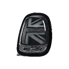 Luminosa Union Jack Style LED Tail Light Blackline w. Black Trim for MINI Cooper S JCW F55 F56 F57
