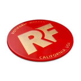 Rotiform Hex Centre Cap Insert w. RF logo (Red w. Gold Logo)