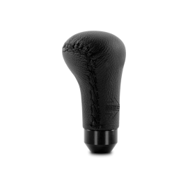 Momo Anatomico Shift Knob - Black Leather, Black Stitching