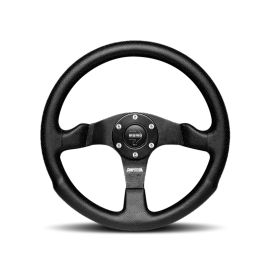 Momo Competition Steering Wheel 350 mm - Black AirLeather/Black Spokes