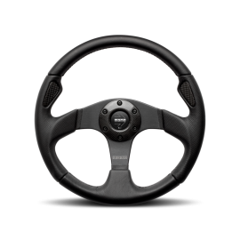 Momo Jet Steering Wheel 350 mm - Black AirLeather/Black Spokes
