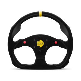 Momo MOD30 Buttons Steering Wheel 320 mm - Black Suede/Black Spokes/1 Stripe