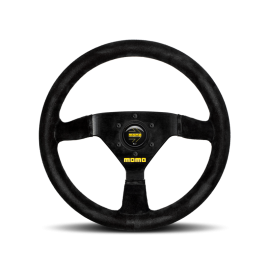 Momo MOD69 Steering Wheel 350 mm - Black Suede/Black Spokes
