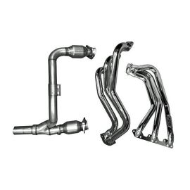 BBK Performance Long-Tube Headers with Cats - Chrome