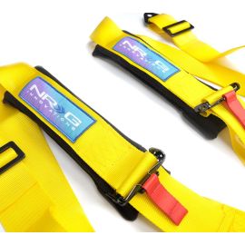 NRG 5PT 3in. Seat Belt Harness / Cam Lock - Yellow