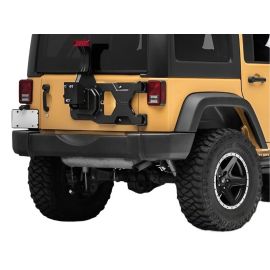 Officially Licensed Jeep 07-18 Jeep Wrangler JK HD Tire Carrier w/ Mount and Jeep Logo