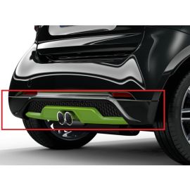 Original smart BRABUS 453 Heckschürze BRABUS Sportauspfuff innenliegende Rohre
