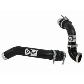 aFe Power BladeRunner Трубки интеркулера горячая и холодная сторона для Powerstroke 6.7L, увеличение мощности и крутящего момента, алюминий, установка без доработок, прочные хомуты, отечественная клапанная система.