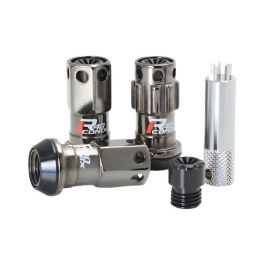 Project Kics 12X1.50 R40 Iconix Classical Lug Nuts w/ Black Plastic Cap - 20 - No Locks