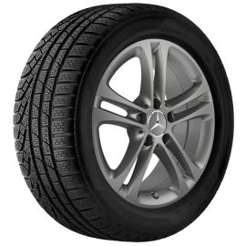 Mercedes-Benz Bridgestone Winter-Komplettradsatz, 17 Zoll, grau Himalaya matt, A-Klasse (V177/W177)