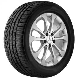 Mercedes-Benz Michelin Winter 5-Doppelspeichen-Radsatz, vanadiumsilber metallic, 17 Zoll, GLA, (X156) GEBRAUCHT
