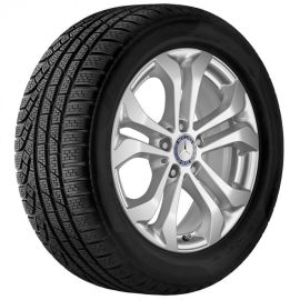 Mercedes-Benz Michelin Winter 5-Doppelspeichen-Radsatz, 17 Zoll, vanadiumsilber, GLC (X253)