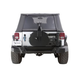 Rampage 07-18 Jeep Wrangler JK (Incl. Unlimited) Trail Guard Tire Carrier - Black