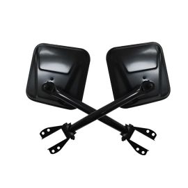 Rampage 1955-1983 Jeep CJ5 Side Mirrors - Black