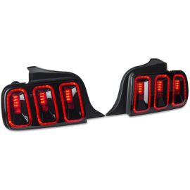 Raxiom 05-09 Ford Mustang Gen5 Tail Lights- Black Housing (Smoked Lens)