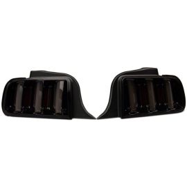 Raxiom 05-09 Ford Mustang Vector V2 LED Tail Lights- Black Housing (Smoked Lens)