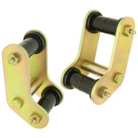 RockJock Boomerang YJ Leaf Spring Shackles Rear w/ Urethane Bushings For Pro Comp Springs