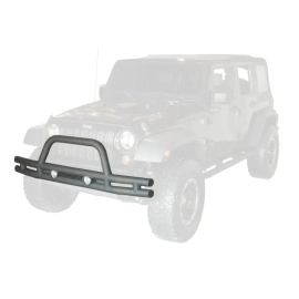 Бампер Rugged Ridge 3 дюйма для Jeep Wrangler 2007-2018, двойная труба, защита от ржавчины, установка лебедки, усиленная конструкция.