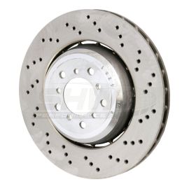 SHW 08-13 BMW M3 4.0L Right Front Cross-Drilled Lightweight Brake Rotor (34112283802)