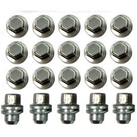 Land Rover Defender (2020+) - Genuine Alloy Wheel Nut/Bolts (20 pcs) [Silver]