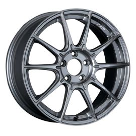 SSR GTX01 17x9 5x100 38mm Offset Dark Silver Wheel