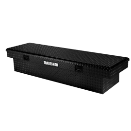 Tradesman Aluminum Economy Cross Bed Truck Tool Box (72in.) - Black