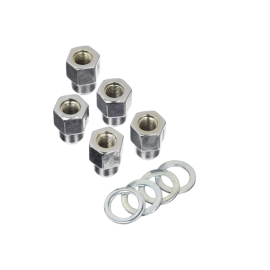 Weld Open End Lug Nuts w/Centered Washers 1/2in. RH - 5pk.