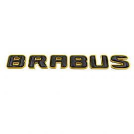 Metal with carbon fiber yellow Brabus emblems and badges for Mercedes-Benz G-Class W463A W464 buy in USA