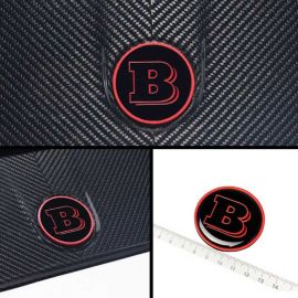 Metallic 2-piece black with red branded Brabus emblem badge for hood and trunk of Mercedes-Benz W463/W463A/W464 G-Class buy in USA