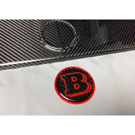 Carbon Brabus logo with red trim on bonnet for Mercedes G Class buy in USA