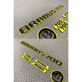 Yellow Brabus 700 carbon badge kit for Mercedes G Class buy in USA