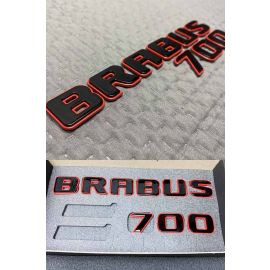 Black Brabus 700 rear metal badge with red trim for Mercedes-Benz G Class buy in USA
