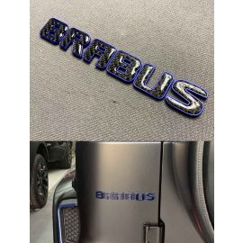 Brabus carbon fiber tail badge with blue trim for Mercedes Benz G Wagon buy in USA