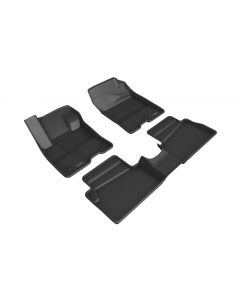 3D MAXpider 2022 Ford Maverick Hybrid Kagu 1st & 2nd Row Floormat - Black buy in USA