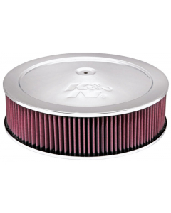 K&N 14in Red Custom Air Cleaner Assembly - 5.125in ID x 14in OD x 3.75in H x 1.25in Drop Base buy in USA