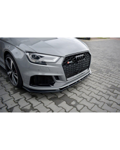 Maxton Design Audi RS3 Facelift Sedan Front Splitter Lip V1 buy in USA