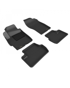 3D Maxpider 08-15 Mitsubishi Lancer Evolution X Kagu 1st 2nd Row - Floor Mat Set (Black) buy in USA