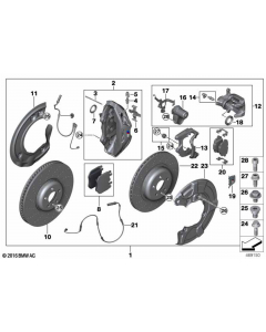 Genuine Front Brake Discs Set Ventilated 395x36 M 34 10 6 887 657 buy in USA