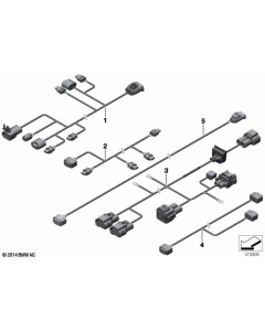 Genuine Front Apron Cables Set Wiring Harness Electrical 61 12 9 335 481 buy in USA