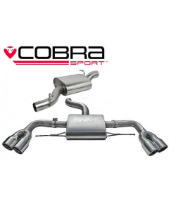 Cobra Sport Cat Back Exhaust for Audi TTS MK2 Quattro 2008-2014, Resonated (AU35) buy in USA