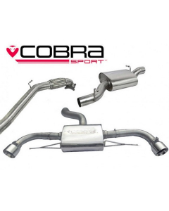 Cobra Sport Turbo Back Exhaust for Audi TT MK2 2.0 TFSi Quattro 2012-2014, De Cat, Resonated (AU26C) buy in USA