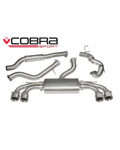 Cobra Sport Turbo Back Exhaust for Audi TTS MK3 2.0 TFSi Quattro 2015+ De Cat, Non Resonated (AU75D) buy in USA