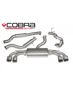 Cobra Sport Turbo Back Exhaust for Audi TTS MK3 2.0 TFSi Quattro 2015+, De Cat, Resonated (AU75C) buy in USA