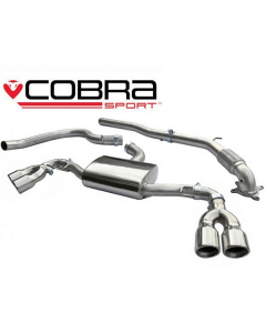 Cobra Sport Turbo Back Exhaust, De Cat, for Audi TT MK2 1.8 / 2.0 TFSi 2007-2011 2WD (AU30D) buy in USA