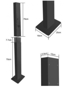 Standing pole for Besen wallbox buy in USA