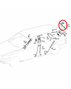 Mercedes-Benz Abdeckung Scharnier rechts C-Klasse (S204) buy in USA