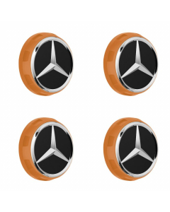 4 Mercedes-AMG Radnabenabdeckungen orange buy in USA