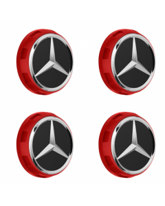 Mercedes-AMG Radnabenabdeckungen-Set, rot buy in USA