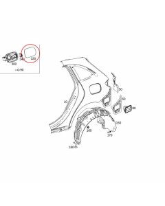 Mercedes-Benz Tankklappe B-Klasse (247) buy in USA