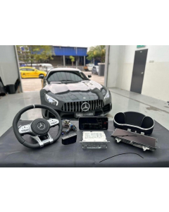 Mercedes AMG GT/GTS/GTC/GTR Face Lift Conversion Digtal Cluster, Steering Wheel, Car Play Screen upgrade Plug and Play buy in USA